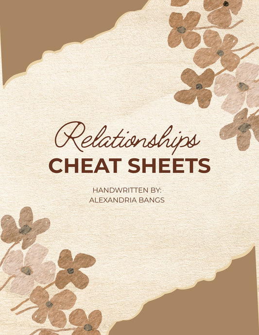 Godly Relationships: Bible Cheat Sheets for Healthy Connections